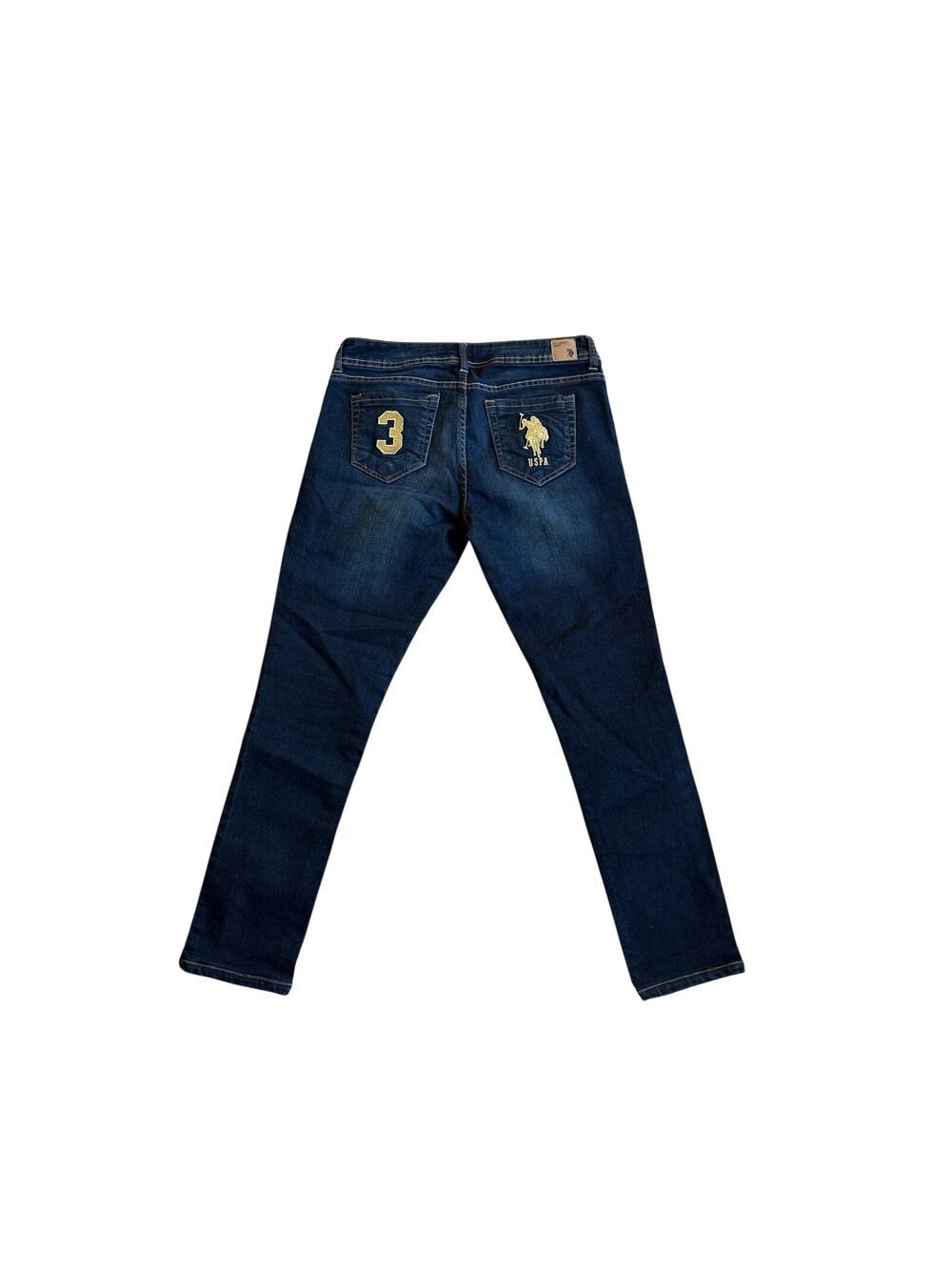 U.S. Polo Assn. Embroidered Pocket Skinny Jeans 9/10